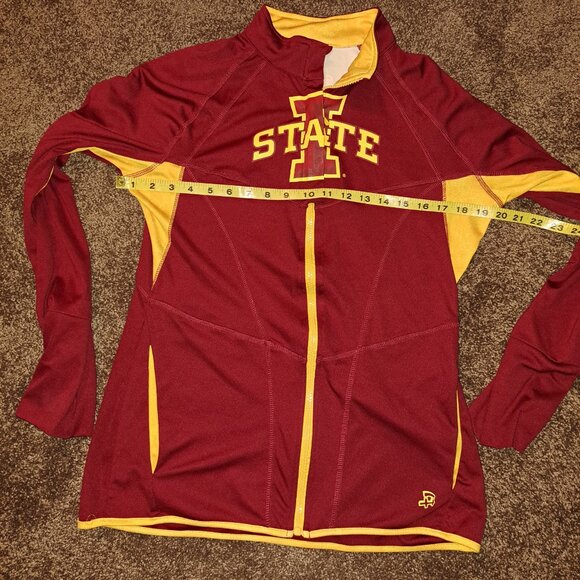 Iowa State Women's Long Sleeve Lightweight Jacket/Shirt  With Full Zipper ,Large - Picture 3 of 9